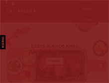 Tablet Screenshot of lacabreraperu.com